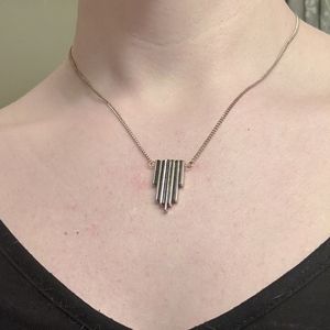 Gold/Black Costume Jewelry Necklace